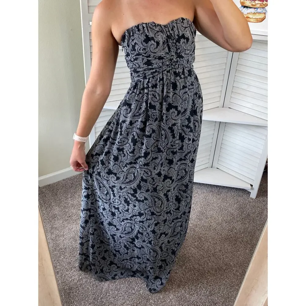 Jessica Simpson strapless maternity maxi dress - Picture 4 of 14
